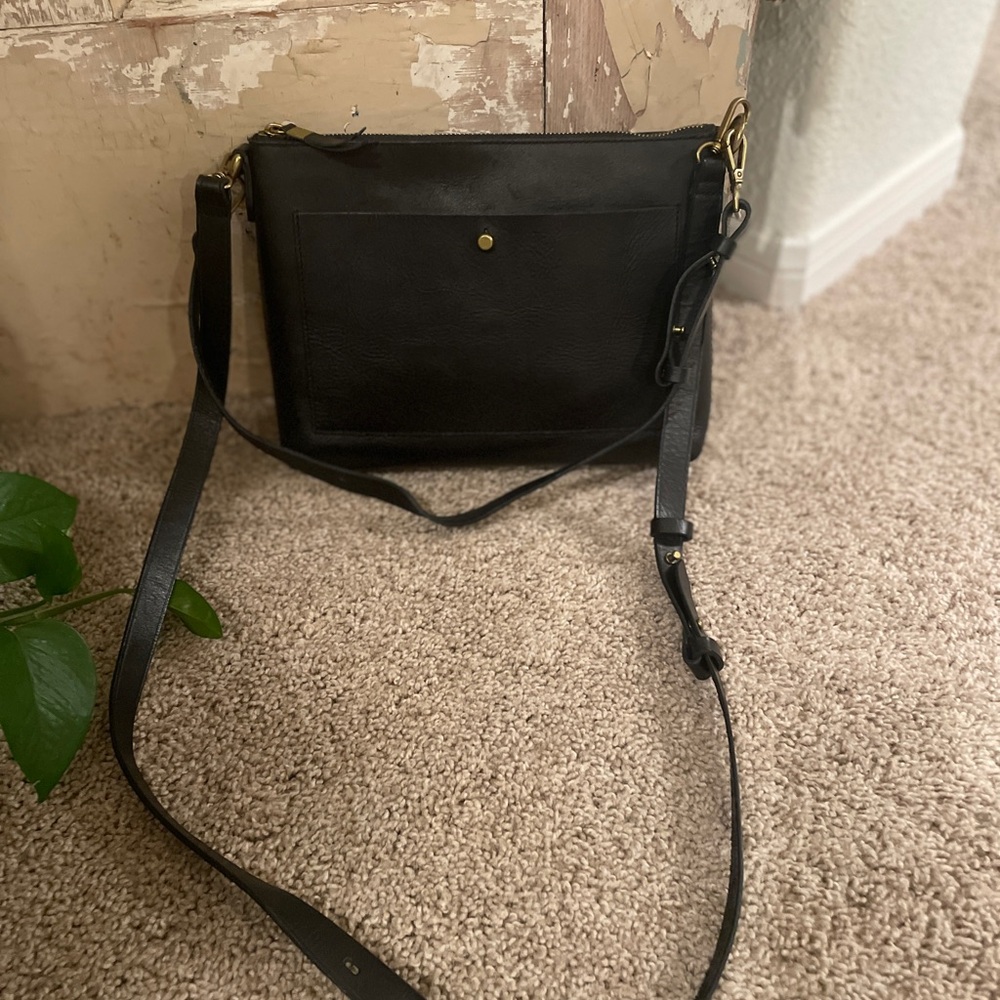 Madewell Black Leather Crossbody Bag - Picture 2 of 2